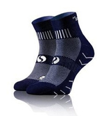 Sesto Senso Sport Socken – Atmungsaktive, Nahtlose Baumwollsocken mit Anatomichem Sitz, Feuchtigkeitsregulierung, Schutzpolsterung – Ideal für Sport, Unisex, Dunkelblau, Kollektion AMZ Multicolor P1128