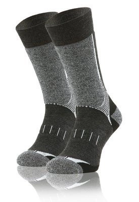 Sesto Senso Trekking Winter Wollsocken – Warme, Atmungsaktive Trekking-Socken mit Verstärkungen, Antibakteriell, Für Herren und Damen, Grau/Mehrfarbig, Ideal für Herbst/Winter Outdoor-Aktivitäten und Sport
