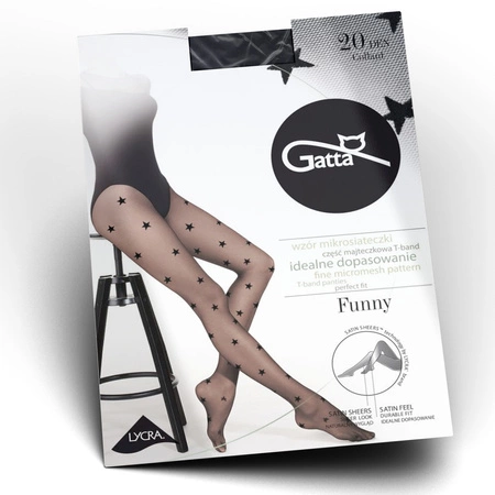 gATTA FUNNY Damenstrumpfhose Stars