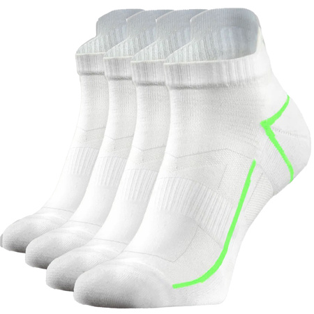 Sesto Senso Herren Sport Socken SKB10 – Atmungsaktiv und Nahtlos, Poliamid, Thermoregulierung, Verstärkte Frottee-Bereiche, Ideal für Sport, Blau/Weiß, 4er Set, Komfort und Unterstützung für Fitness und Laufen