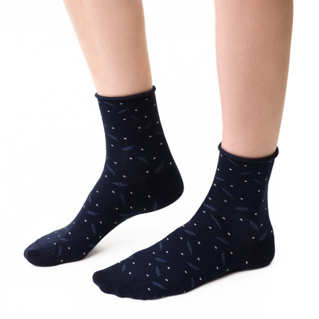 Herrensocken Serie Gemustert Dunkelblau