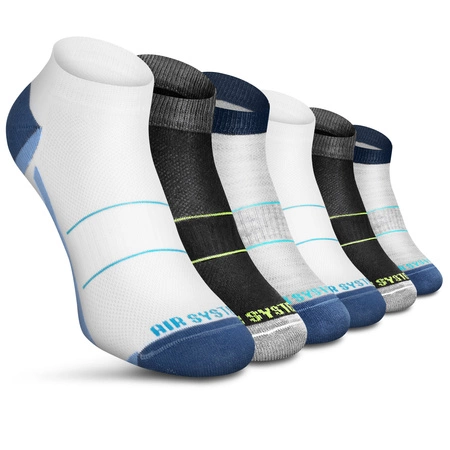 Sesto Senso Herren Sport Socken – Baumwoll Kurzsocken, Nahtlos, Atmungsaktiv, Antibakteriell mit Silberionen, Schwarz, Unisex, Ideal für Sportaktivitäten, Schweißableitend, Thermoregulierend, Komfort und Halt, Ganzjährig Nutzbar