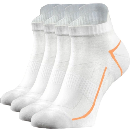 Sesto Senso Herren Sport Socken SKB10 – Atmungsaktiv und Nahtlos, Poliamid, Thermoregulierung, Verstärkte Frottee-Bereiche, Ideal für Sport, Blau/Weiß, 4er Set, Komfort und Unterstützung für Fitness und Laufen