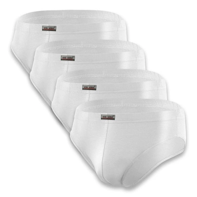 Sesto Senso Herren Slipy Set – Hochwertige Baumwollunterwäsche, Sportlicher Schnitt, Antiallergisch, Schnell trocknend, Perfekte Passform, Farben: Rot, Blau, Schwarz, Weiß, 4er Pack, Für Aktive Männer