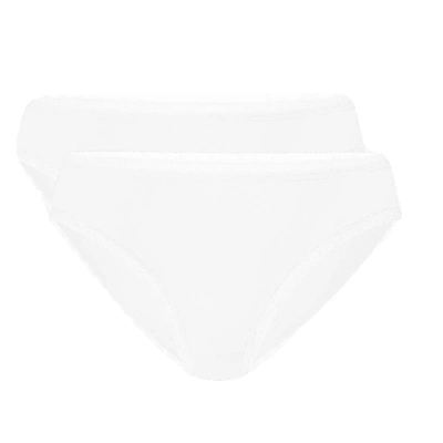 Atlantic Damen Figi Bikini Set – Bequeme Unterwäsche aus Modal, Atmungsaktiv mit Elastan, Zweierpack, Ecru, Basic Kollektion, Ohne Muster, Ideal für Frauen