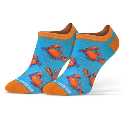 Sesto Senso Skarpetki Stopki – Finest Cotton, Bequeme Baumwolle, Elastisch, Atmungsaktiv, Krabbenmuster, Unisex, Bunt, Ideal für Alltag und Sport, 1 Paar