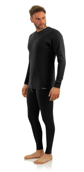 Sesto Senso Herren Winter Set – Bequeme Baumwolle Thermounterwäsche, Langarmshirt und Lange Unterhose, Atmungsaktiv, Ideal für Sport und Freizeit, Grafit, Größen M-XXL