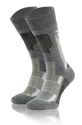 Sesto Senso Trekking Winter Wollsocken – Warme, Atmungsaktive Trekking-Socken mit Verstärkungen, Antibakteriell, Für Herren und Damen, Grau/Mehrfarbig, Ideal für Herbst/Winter Outdoor-Aktivitäten und Sport