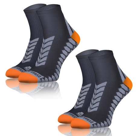 Bawełniane oddychające bezszwowe SKARPETY SPORTOWE SPORT SOCKS Sesto Senso 