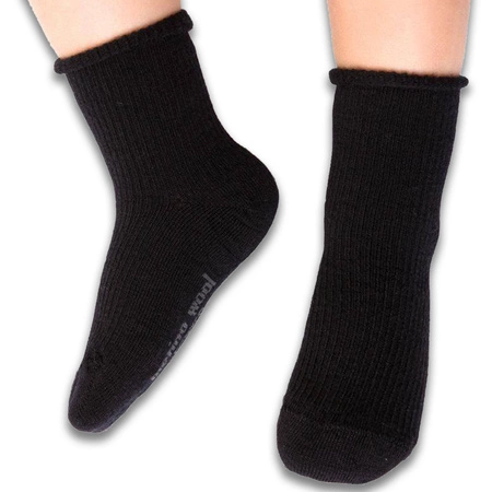 Kindersocken/Kleinkindsocken aus Merinowolle ohne Druck. 130 Steven