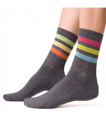 sportliche gestreifte Socken für Damen/Herren Mehr Mode