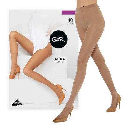 Klassische halbmatte Damenstrumpfhose Lycra LAURA 40 DEN Gatta