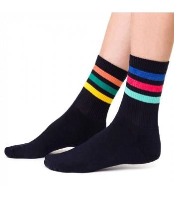 sportliche gestreifte Socken für Damen/Herren Mehr Mode