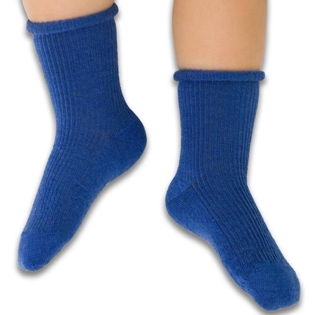 Kindersocken/Kleinkindsocken aus Merinowolle ohne Druck. 130 Steven