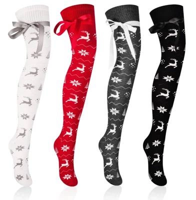 wOMEN'S Weihnachten COTTON Socken mit Schleife Intenso