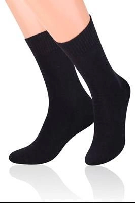 Kunstfrotteesocken. 015 CK05 schwarz