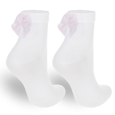 Skarpetki z kokardką rypsową Milena