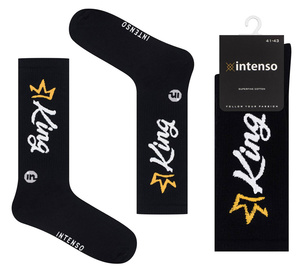 Super Retro Socken mit Aufschriften für ihn King