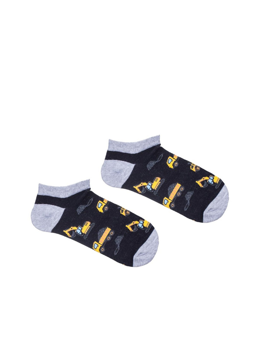 Șosete invizibile pentru copii Budowlane Negre