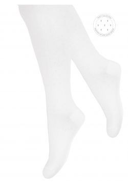 Kinderstrumpfhosen mit Kunstmotiv.102 weiße Rhomben Steven