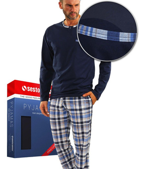 Pijama bărbătească Seria Albastru