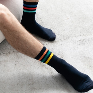 sportliche gestreifte Socken für Damen/Herren Mehr Mode