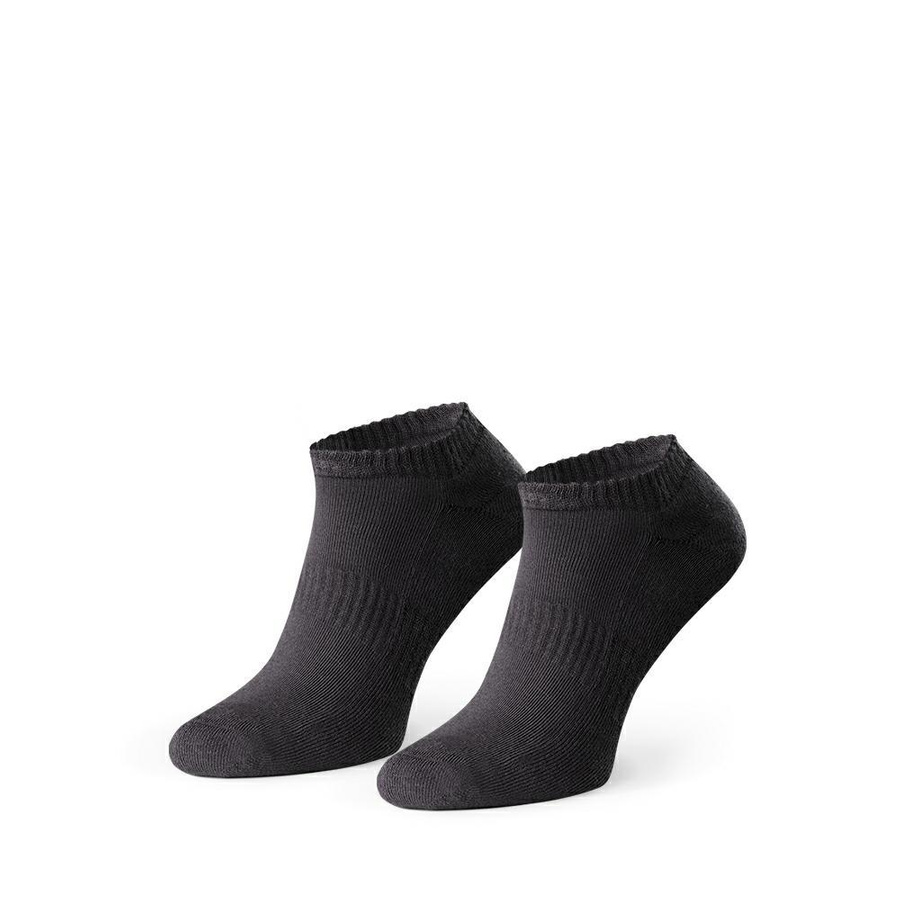 Socken Damen Herren Halbplüsch Grau