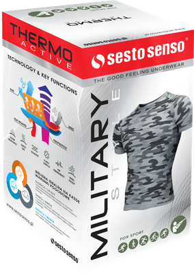 Tricou Termoactiv Thermo Active Gri Deschis