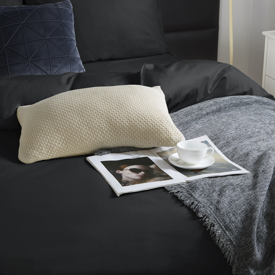 Bettwäsche Serie Schwarz