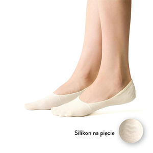 Stopki baleriny bawełniane z silikonem art. 058 Steven