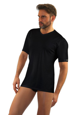 Herren T-Shirt Cobra Schwarz