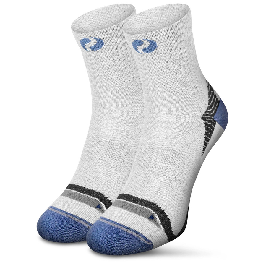 Sesto Senso Herren Skarpetki SIMPLY – Sportliche Baumwollsocken mit Air Control System, Flacher Naht, Schutzpolsterung, Elastischer Bund, Atmungsaktiv, Anatomic Fit, Farbe: Orange/Grau, Neu