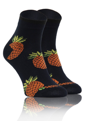 Kolorowe śmieszne ZAKOSTKI SKARPETY FINEST Sesto Senso