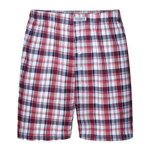 Henderson Herren Boxershorts Classic – 100% Baumwolle, Komfortabler Schnitt, Elastischer Bund, Knopfleiste, Geometrisches Muster, Vielseitige Farben, Herbst/Winter Kollektion, Grau, Größe: K318, 4er Pack