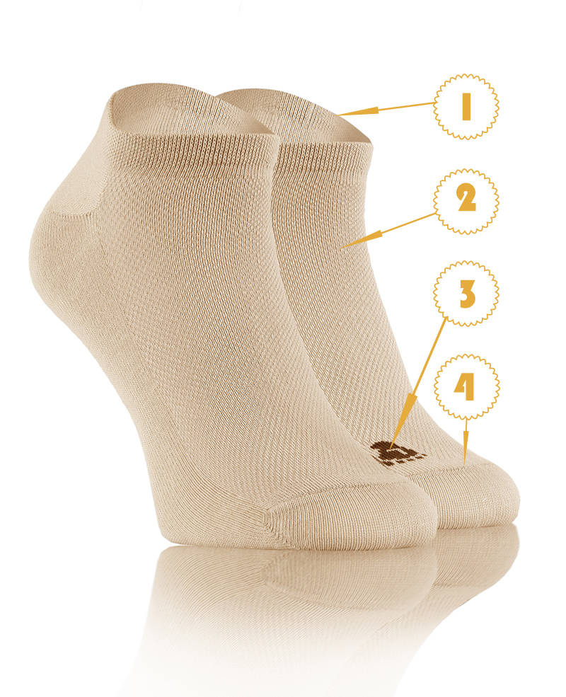 Sneaker-Socken Sneakers P73 Beige