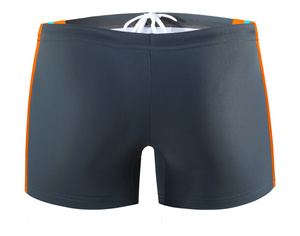 Badeboxer Herrenserie Grau Orange