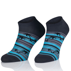 Farbige Socken Stops Kunst. 1849 Intenso Palmen graphit