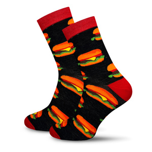 5X Bunte Fast Food Socken für Männer