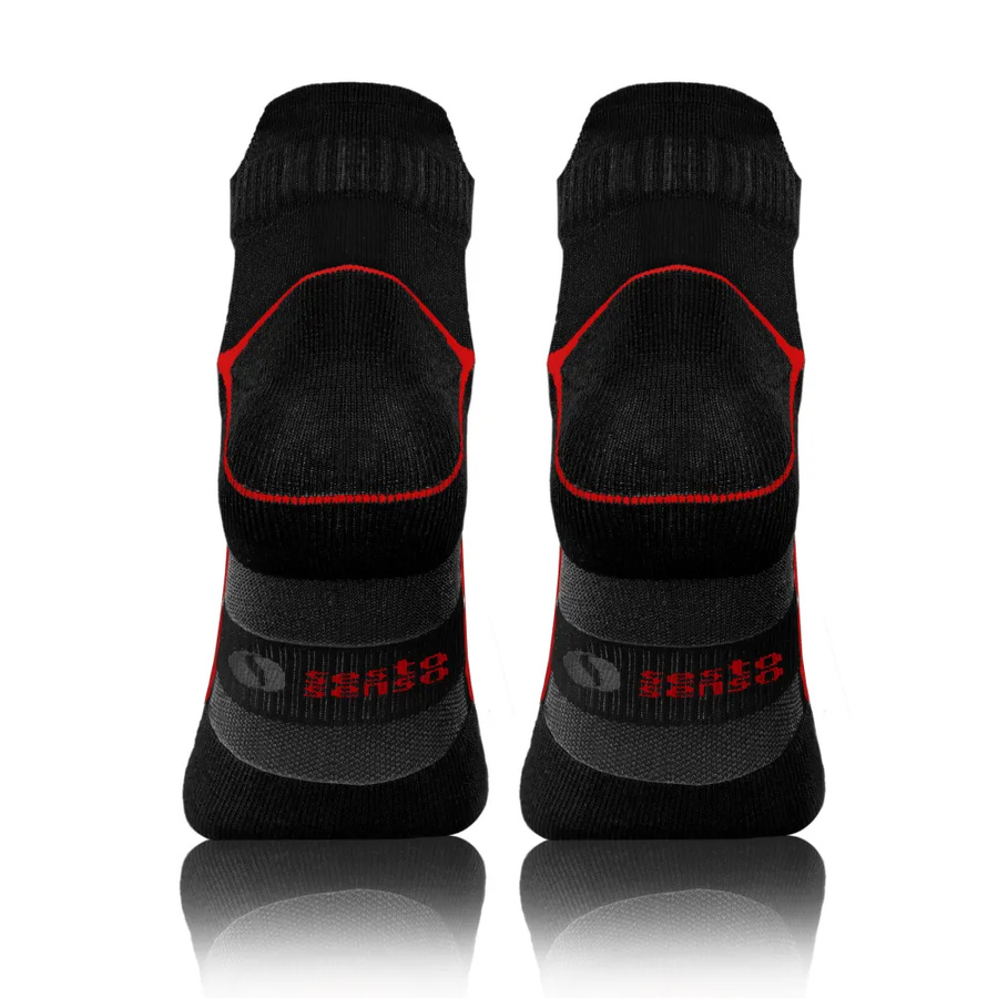 Sesto Senso Herren Sport Socken SKB07 – Atmungsaktiv, Nahtlos, Poliamid, Vielseitig für Sportaktivitäten, Nicht drückend, Mehrfarbig, 4er Set