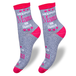 Socken Damen Serie Gemustert 200 Grau