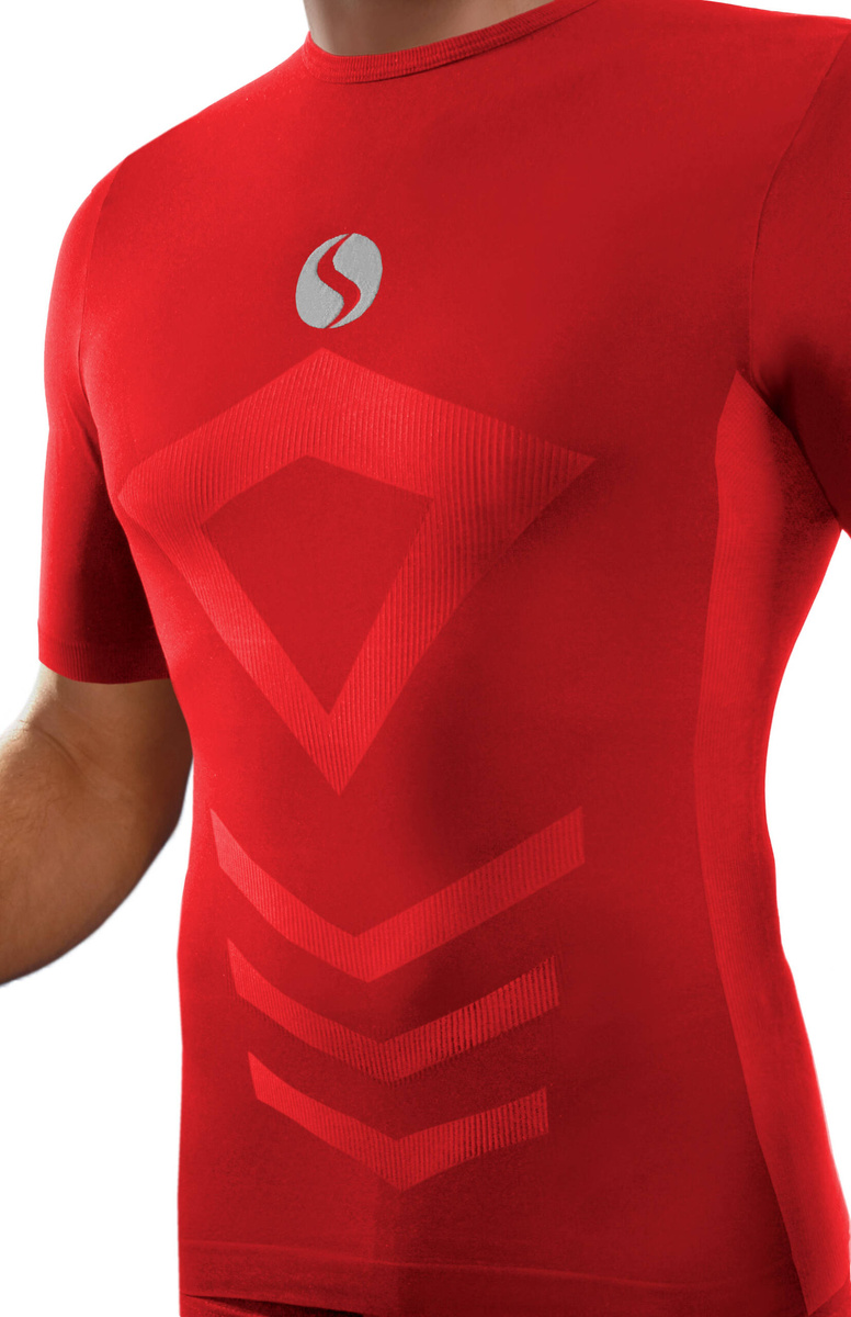 Herren T-Shirt Thermo Active Rot