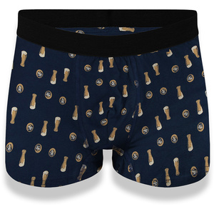 Herren Bier Boxershorts navy blau