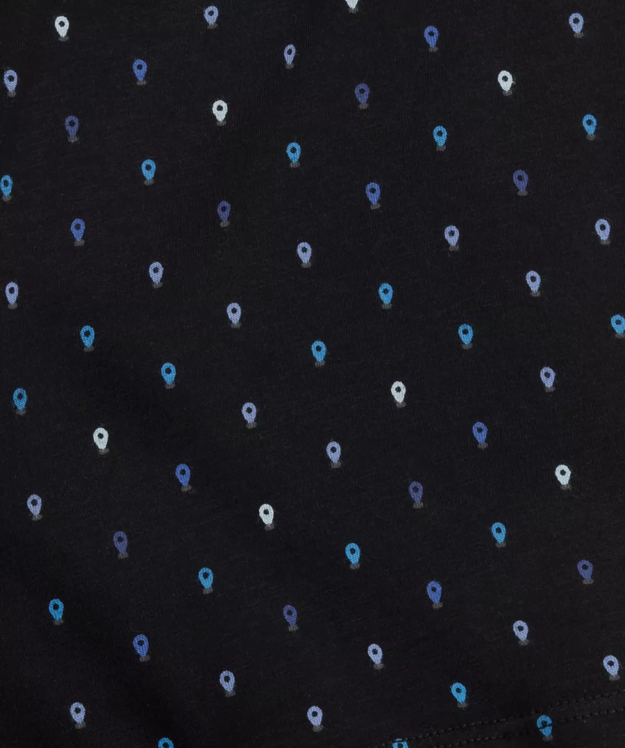 Herren-Slips Sport Serie 3mp-204 Schwarz und Blau