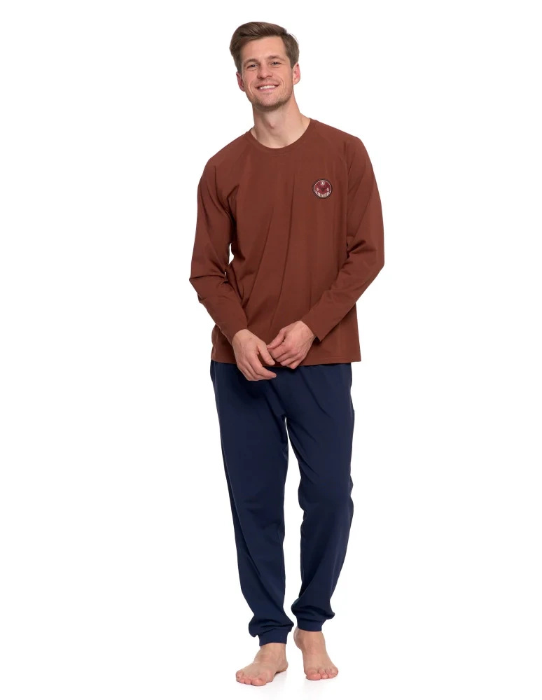 Men's long sleeve pajamas 12121