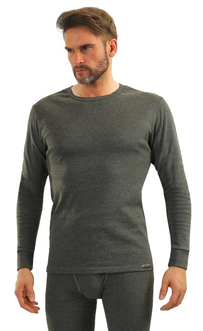 Langarmshirt Art. 111 Dunkelmeliert