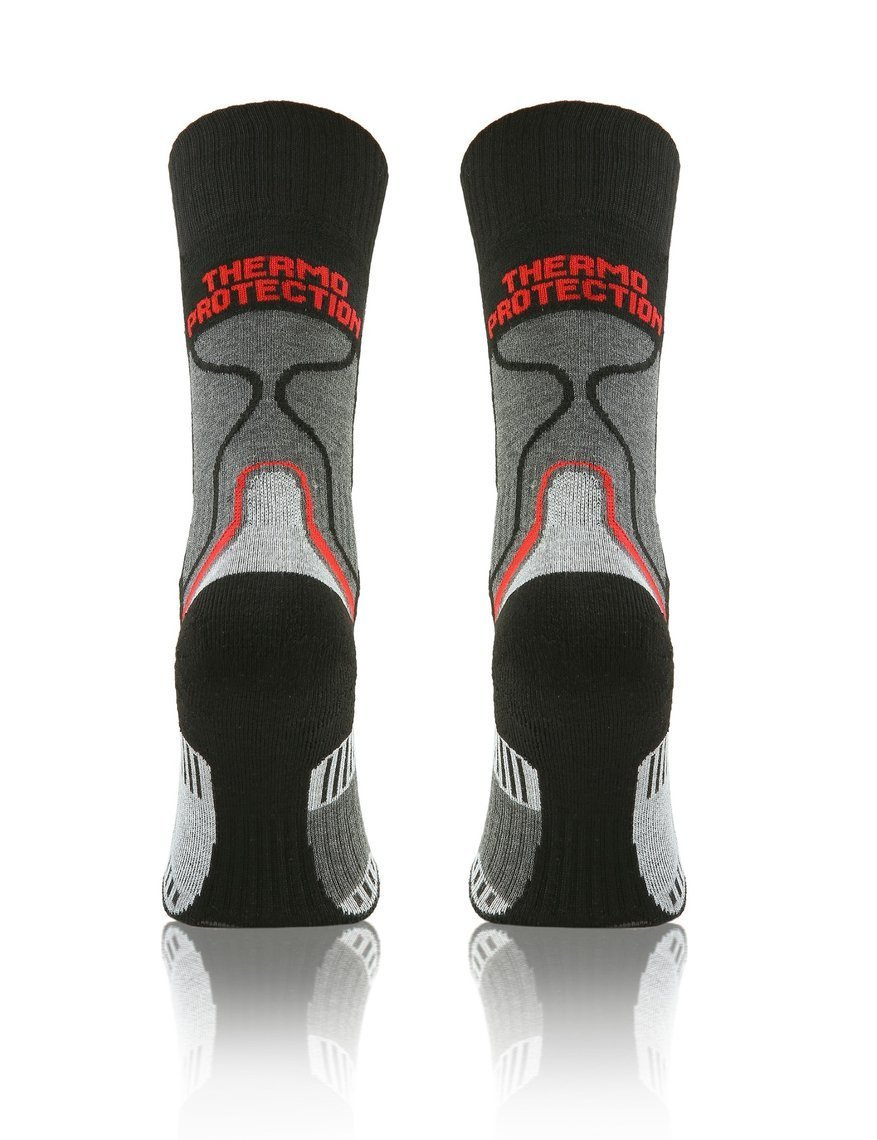 Sesto Senso Trekking Winter Wollsocken – Warme, Atmungsaktive Trekking-Socken mit Verstärkungen, Antibakteriell, Für Herren und Damen, Grau/Mehrfarbig, Ideal für Herbst/Winter Outdoor-Aktivitäten und Sport