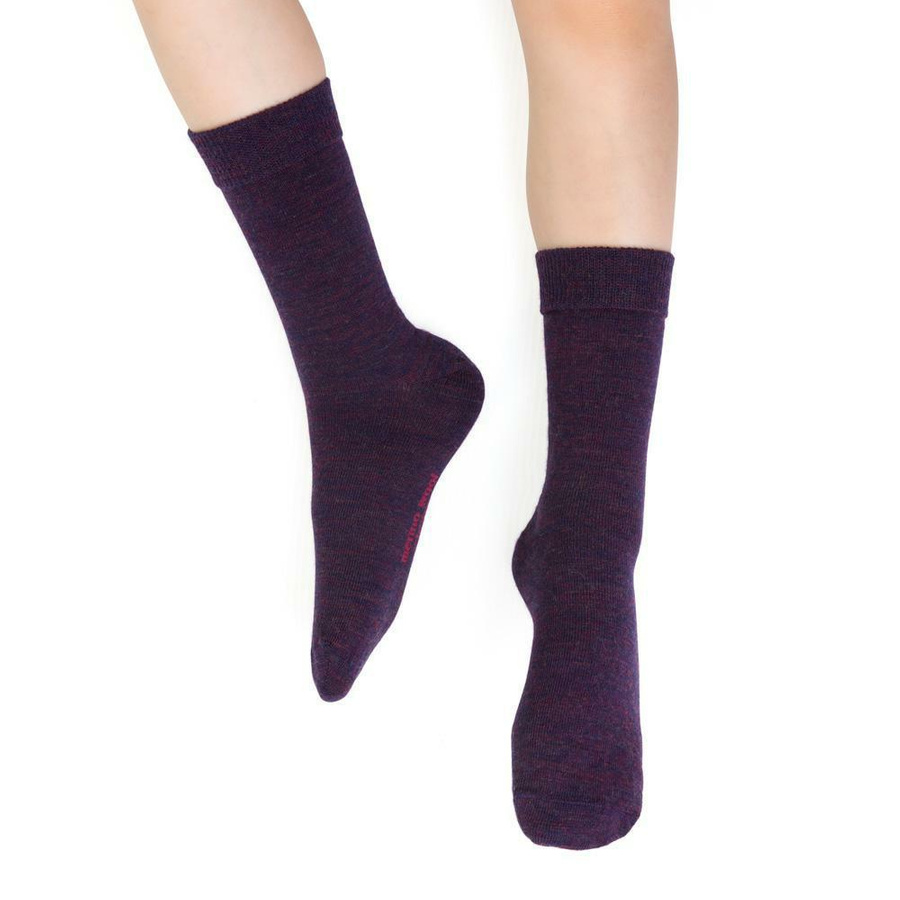 Skarpetki z wełny merino art. 130 GC005 czerwień Steven