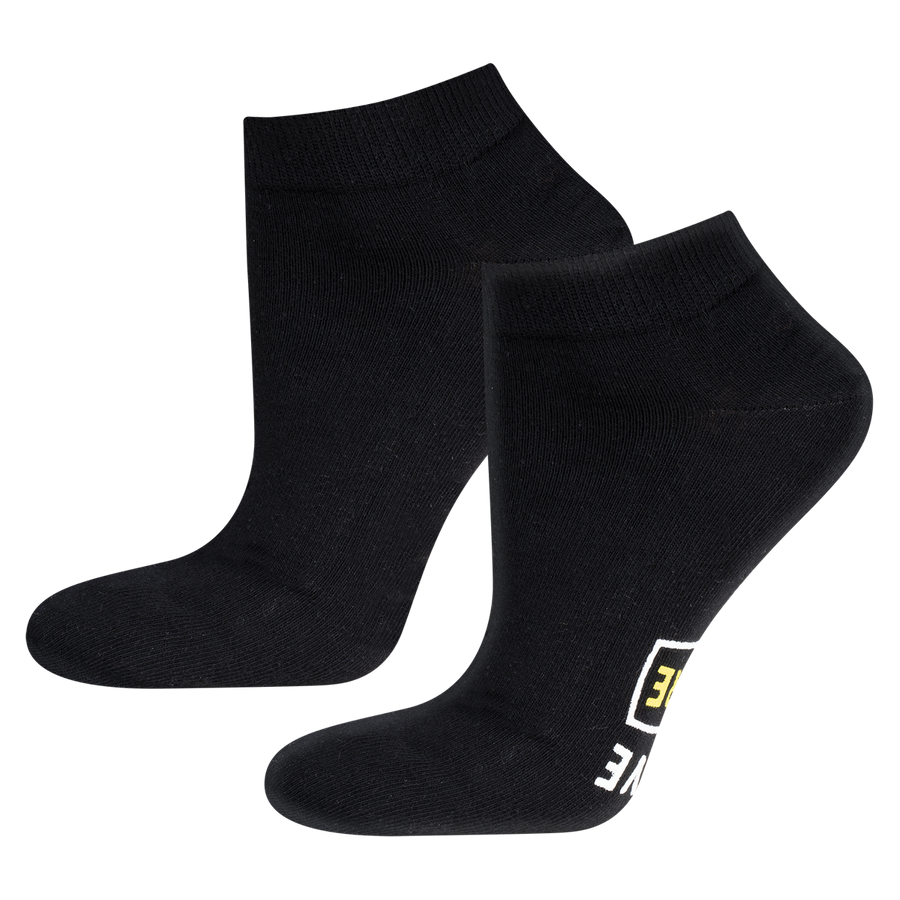 Șosete scurte bărbătești Negre cu inscripții