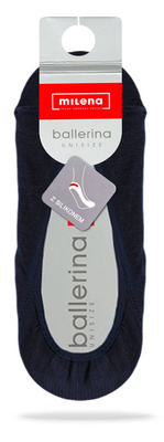 Ballerina Damen Baumwoll Ballerinas Blau