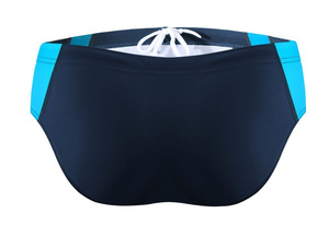 Sesto Senso Herren Bade-Slips – Schnelltrocknend, Komfortabel, Poliamid-Elastan Material, Ideal für Schwimmbad und Strand, Kontrastfarbener Bund, Farbe: Blau, Modell: BD447